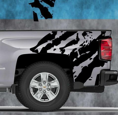 2014 2015 2016 Chevy Silverado Vinyl Decal Sticker Strappato Graphic Stripe Wrap