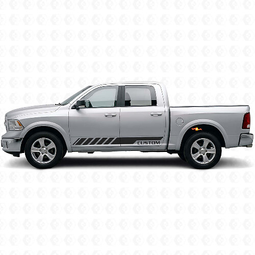 Adesivo in Vinile Personalizzato Strisce Laterali Racing Kir per Dodge Ram Rebel 2009-2016