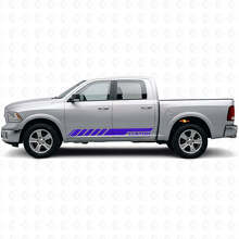 Adesivo in Vinile Personalizzato Strisce Laterali Racing Kir per Dodge Ram Rebel 2009-2016_2