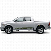 Adesivo in Vinile Personalizzato Strisce Laterali Racing Kir per Dodge Ram Rebel 2009-2016_3