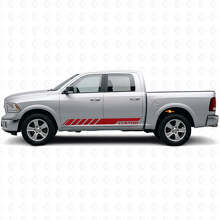 Adesivo in Vinile Personalizzato Strisce Laterali Racing Kir per Dodge Ram Rebel 2009-2016_4