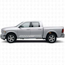 Adesivo in Vinile Personalizzato Strisce Laterali Racing Kir per Dodge Ram Rebel 2009-2016_5