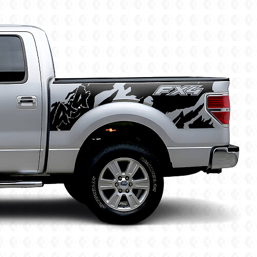 Adesivo Vinile Posteriore Laterale Stile Off Road FX4 4x4 per Musclecar camion 2010-2020_1