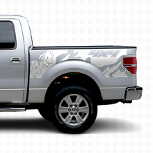 Adesivo Vinile Laterale Posteriore Stile Off Road 4x4 per Musclecar camion 2010-2020_3