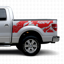Adesivo Vinile Laterale Posteriore Stile Off Road 4x4 per Musclecar camion 2010-2020_4