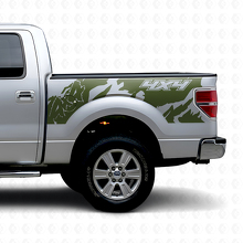 Adesivo Vinile Laterale Posteriore Stile Off Road 4x4 per Musclecar camion 2010-2020_5