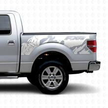 Adesivo Vinile Posteriore Laterale Stile Off Road FX4 4x4 per Musclecar camion 2010-2020_5