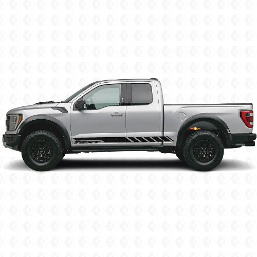Adesivo in Vinile con Strisce Laterali Personalizzate a Scacchiera per Musclecar camion 2010-2020_1