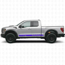 Adesivo in Vinile con Strisce Laterali Personalizzate a Scacchiera per Musclecar camion 2010-2020_2