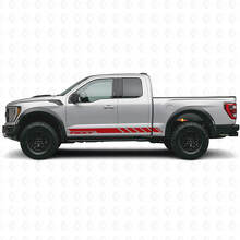 Adesivo in Vinile con Strisce Laterali Personalizzate a Scacchiera per Musclecar camion 2010-2020_4