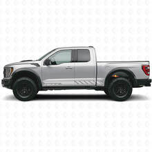 Adesivo in Vinile con Strisce Laterali Personalizzate a Scacchiera per Musclecar camion 2010-2020_5