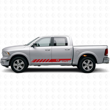 Adesivo in vinile a strisce laterali stile Hemi personalizzato per Dodge Ram Rebel 1500 2009–2016_4