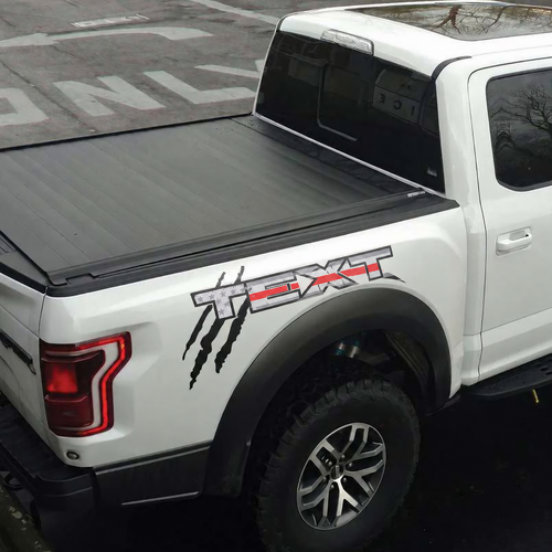Adesivo Decalcomania Grafica Laterale Bandiera USA Personalizzata 2 per Musclecar camion power truck 2017