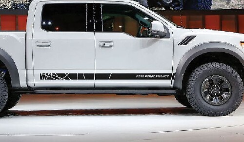 Ford F-150 Raptor 2017 grafica decalcomania striscia laterale retro Ford Performance