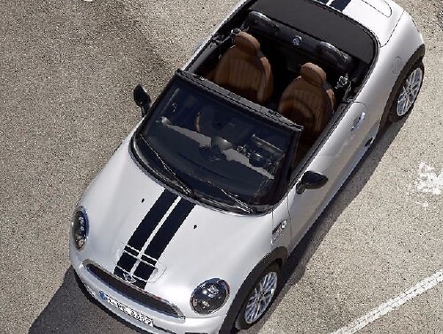 Kit di Adesivi in Vinile con Doppie Strisce per Cofano e Baule per MINI Cooper Roadster
