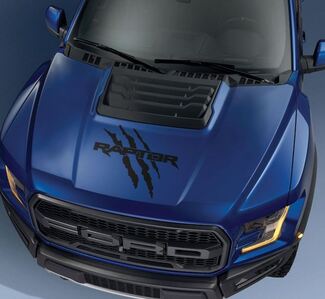 Ford F150 Raptor 2017 cofano logo artiglio adesivo decalcomania grafica