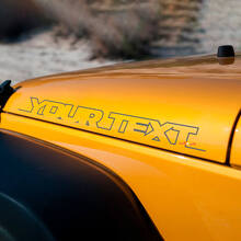 Set Adesivi in Vinile con Scritta Cofano Laterale per Jeep Wrangler Rubicon Sahara_2