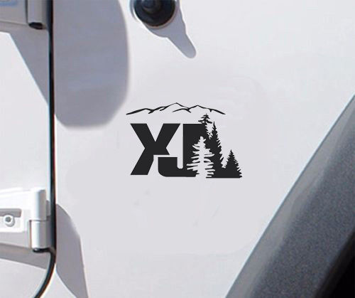 Adesivi in Vinile Stile Montagna XJ per Jeep Cherokee