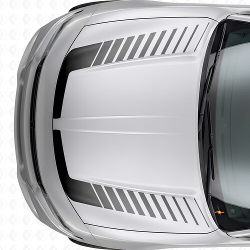Adesivo in Vinile per Cofano con Strisce di Accento Stile Strobo per Dodge Charger 2015-2026