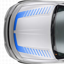Adesivo in Vinile per Cofano con Strisce di Accento Stile Strobo per Dodge Charger 2015-2026_2