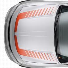 Adesivo in Vinile per Cofano con Strisce di Accento Stile Strobo per Dodge Charger 2015-2026_4