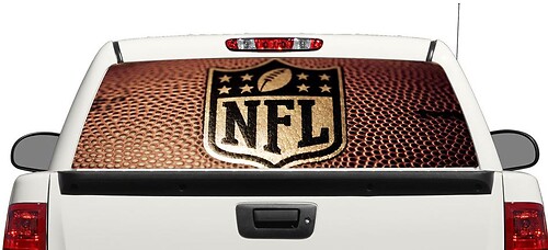 Adesivo in vinile per finestrino posteriore con logo NFL di football americano