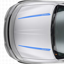 Adesivo in Vinile con Doppie Strisce Personalizzate per Cofano per Dodge Charger 2015-2026_2