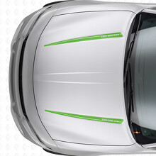 Adesivo in Vinile con Doppie Strisce Personalizzate per Cofano per Dodge Charger 2015-2026_3