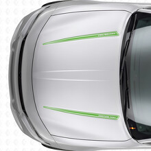 Adesivo in Vinile con Doppie Strisce Contorno Personalizzate per Cofano Dodge Charger 2015-2026_3