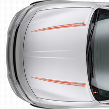 Adesivo in Vinile con Doppie Strisce Contorno Personalizzate per Cofano Dodge Charger 2015-2026_4