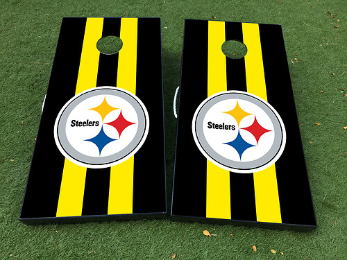 Pittsburgh Steelers Cornhole Gioco da tavolo Adesivo Decalcomania INVOLUCRO IN VINILE con LAMINATO
