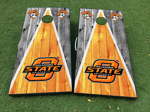 Set di Adesivi in Vinile per Tavola da Cornhole della Oklahoma State University
