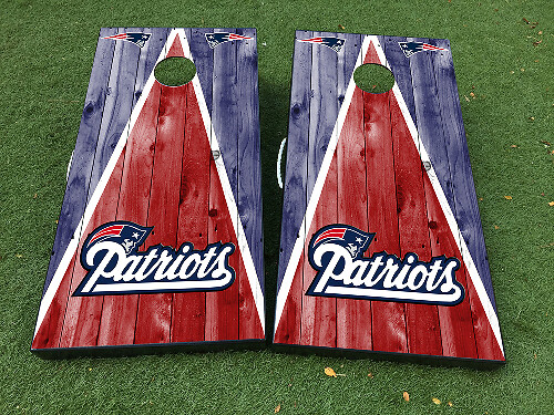 Adesivo Decalcomania per Gioco da Tavola Cornhole dei New England Patriots VINILE con LAMINAZIONE
