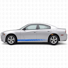 Adesivo in Vinile Laterale a Strisce Strobo Personalizzate per Dodge Charger 2011-2014_2