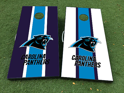 Decalcomania dell'autoadesivo del gioco da tavolo Cornhole con logo Carolina Panthers INVOLUCRO IN VINILE con LAMINATO
