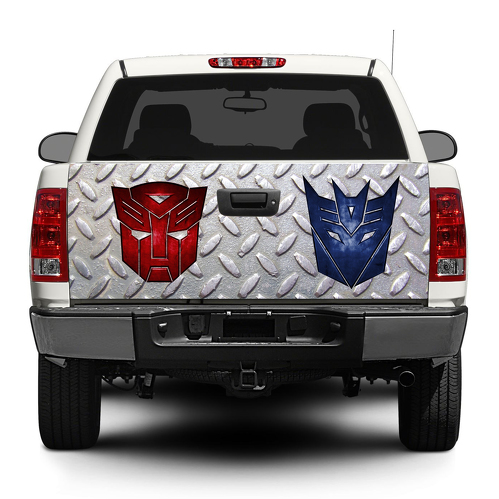 Trasformatore logo Autobot Decepticon Portellone posteriore Decal Sticker Wrap Pick-up Truck SUV Car