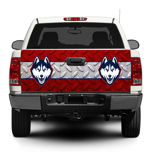 Connecticut Huskies College Basketball Portellone posteriore Decal Sticker Wrap Pick-up Truck SUV Car