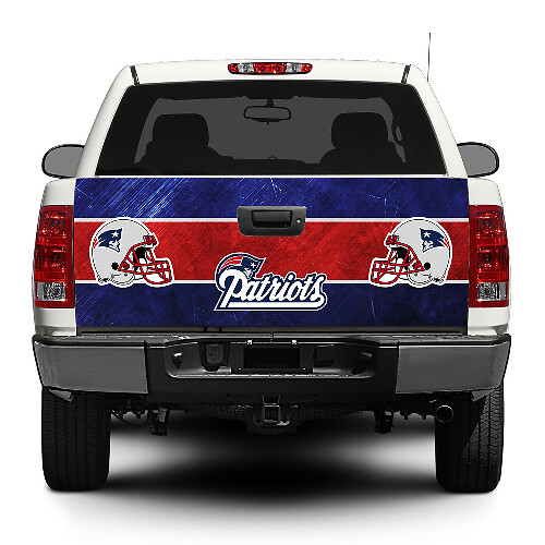 New England Patriots Football Portellone posteriore Decal Sticker Wrap Pick-up Truck SUV Car