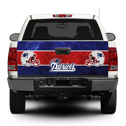 New England Patriots Football Portellone posteriore Decal Sticker Wrap Pick-up Truck SUV Car