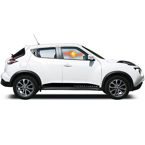 Kit di Adesivi in Vinile con Striscia Laterale Turbo per Nissan Juke