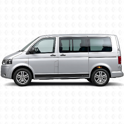 Kit di adesivi in vinile con striscia laterale brandizzata per Volkswagen T5 Multivan
