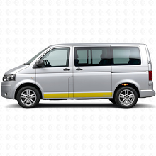 Kit di adesivi in vinile con striscia laterale brandizzata per Volkswagen T5 Multivan_5