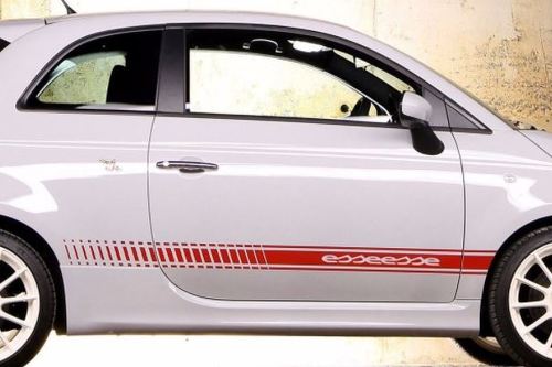 Fiat 500 ABARTH esseesse Decal grafica laterale strisce