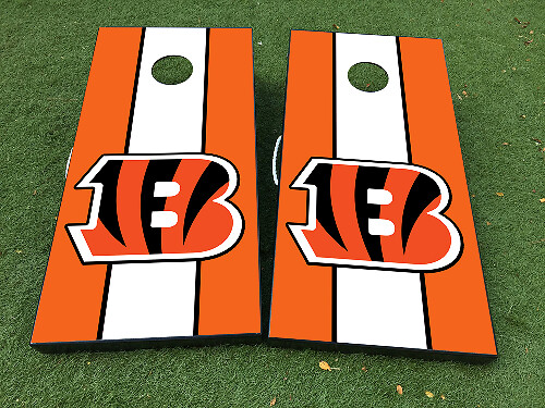 Set di Adesivi in Vinile per Tavolo Cornhole Football Cincinnati Bengals
