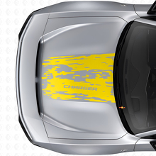Adesivo in vinile effetto usurato per cofano Dodge Charger Electric_5
