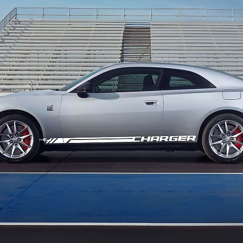 Adesivo in vinile a strisce per battitacco Charger per Dodge Charger Electric