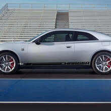 Adesivo in vinile a strisce per battitacco Charger per Dodge Charger Electric_3