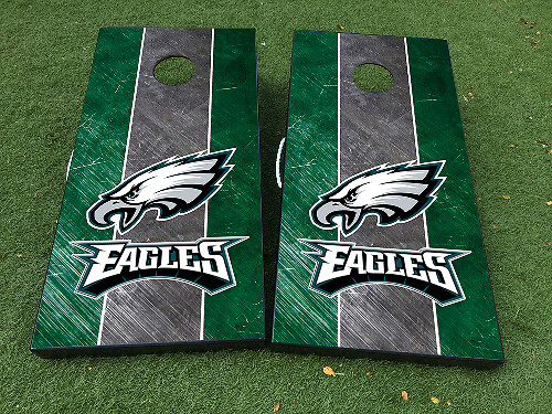 Adesivo a strisce per gioco di cornhole football Philadelphia Eagles VINILE CON PELLICOLA LAMINATA