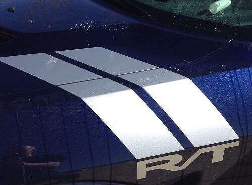 Set di Adesivi in Vinile Strisce Racing a Riga per Parafango per Dodge Challenger