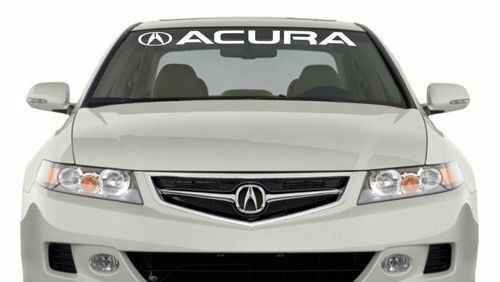 Adesivo in Vinile con Scritta Logo per Parabrezza per Acura